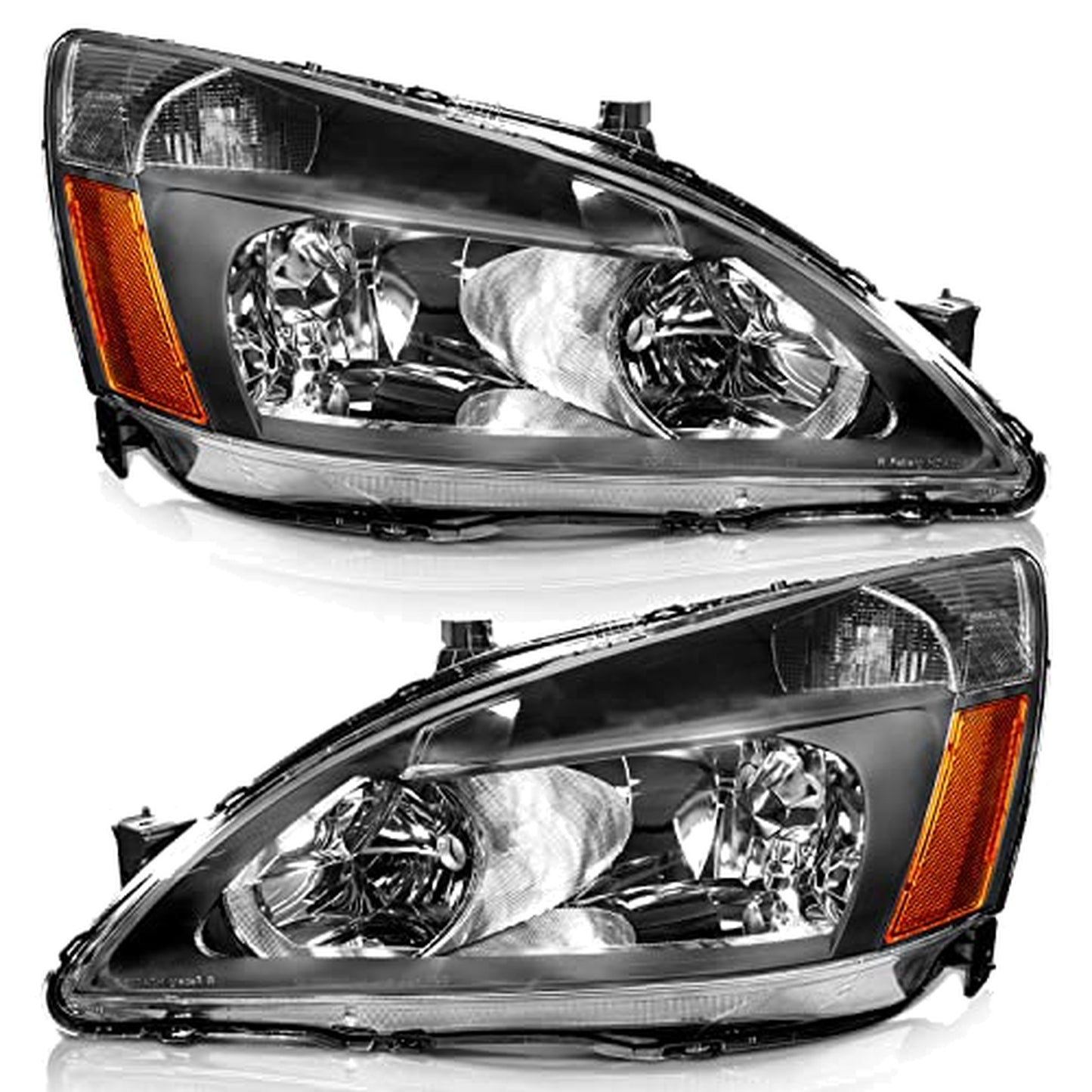 HONDA ACCORD 2003-2007 SEDAN / COUPE FOCOS DELANTEROS FONDO NEGRO