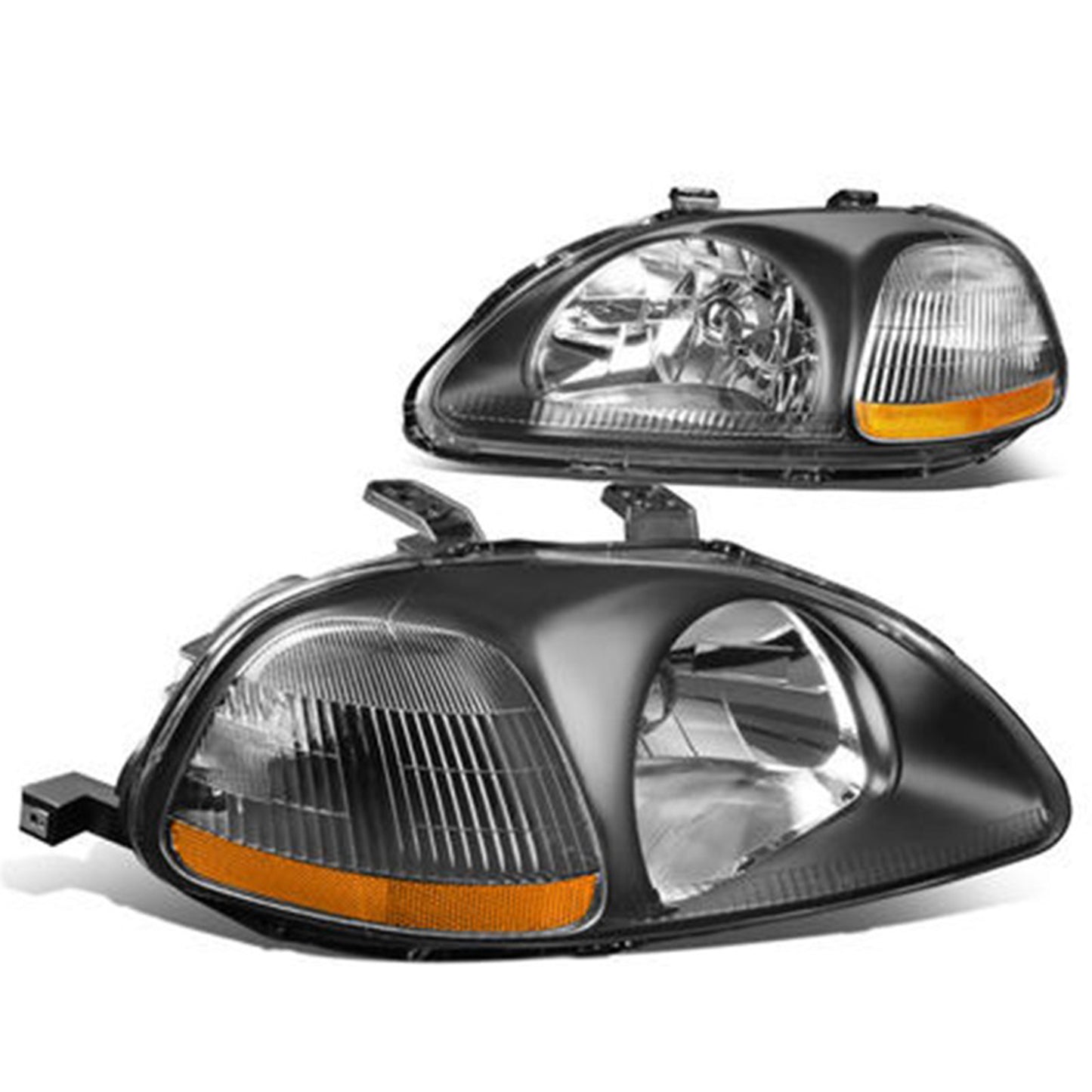 HONDA CIVIC 1996-1998 FOCOS DELANTEROS FONDO NEGRO