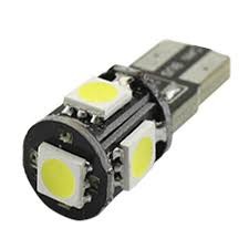 LED T10 5 SMD 50/50 CANBUS BLANCA