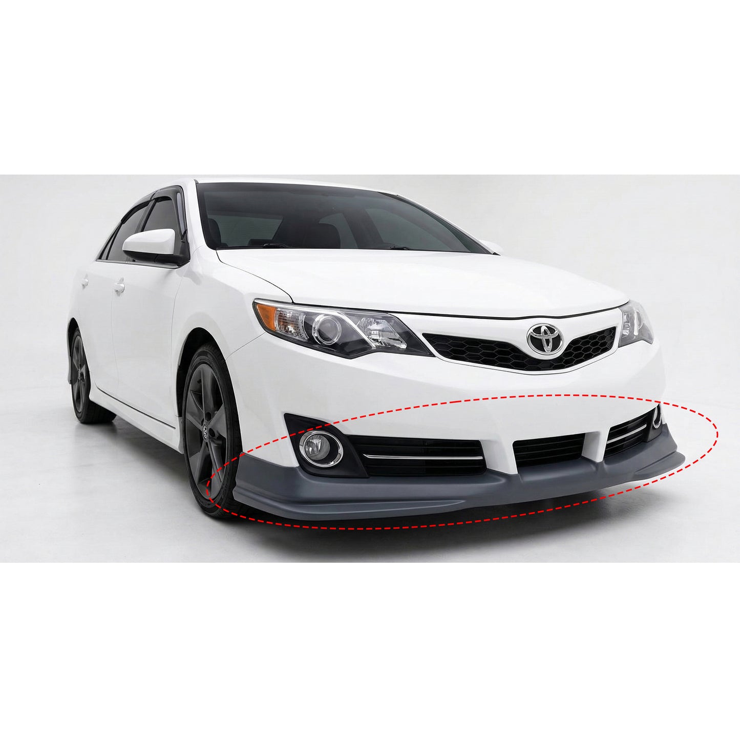TOYOTA CAMRY 2012-2014 SE FRONT LIP ESTILO FABRICA DE FIBERGLASS