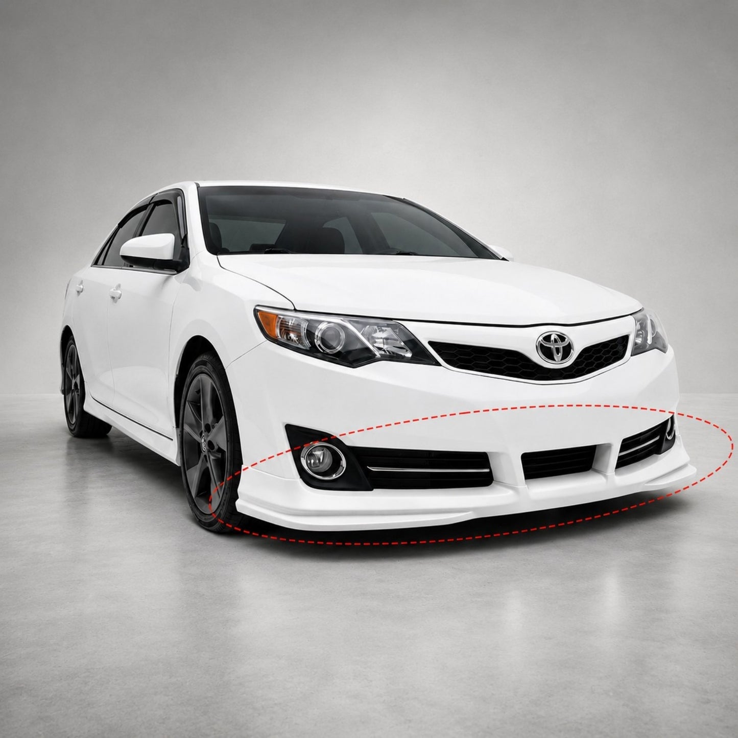 TOYOTA CAMRY 2012-2014 SE FRONT LIP ESTILO FABRICA DE FIBERGLASS