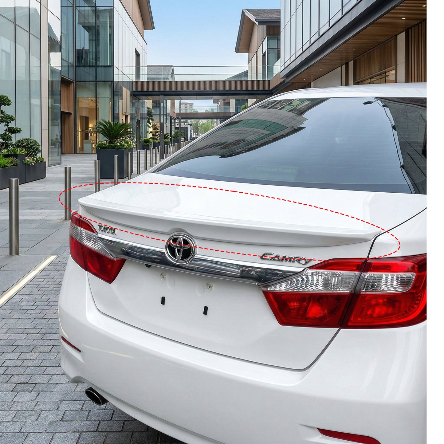 TOYOTA CAMRY 2012-2014 SPOILER ESTILO FABRICA DE PLASTICO ABS