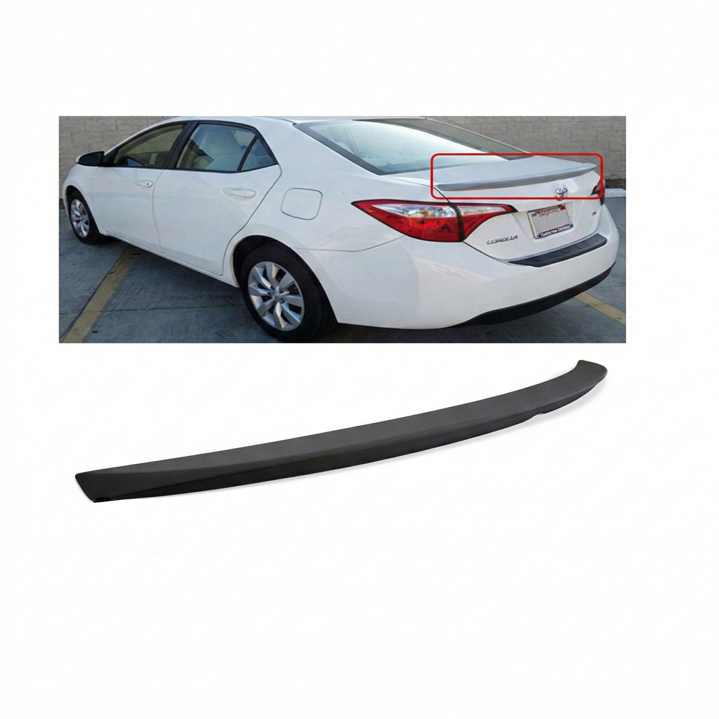 TOYOTA COROLLA 2014-2019 SPOILER DE PLASTICO ABS