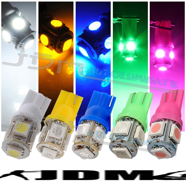 LED T10 5 SMD 50/50 COLORES A ESCOGER