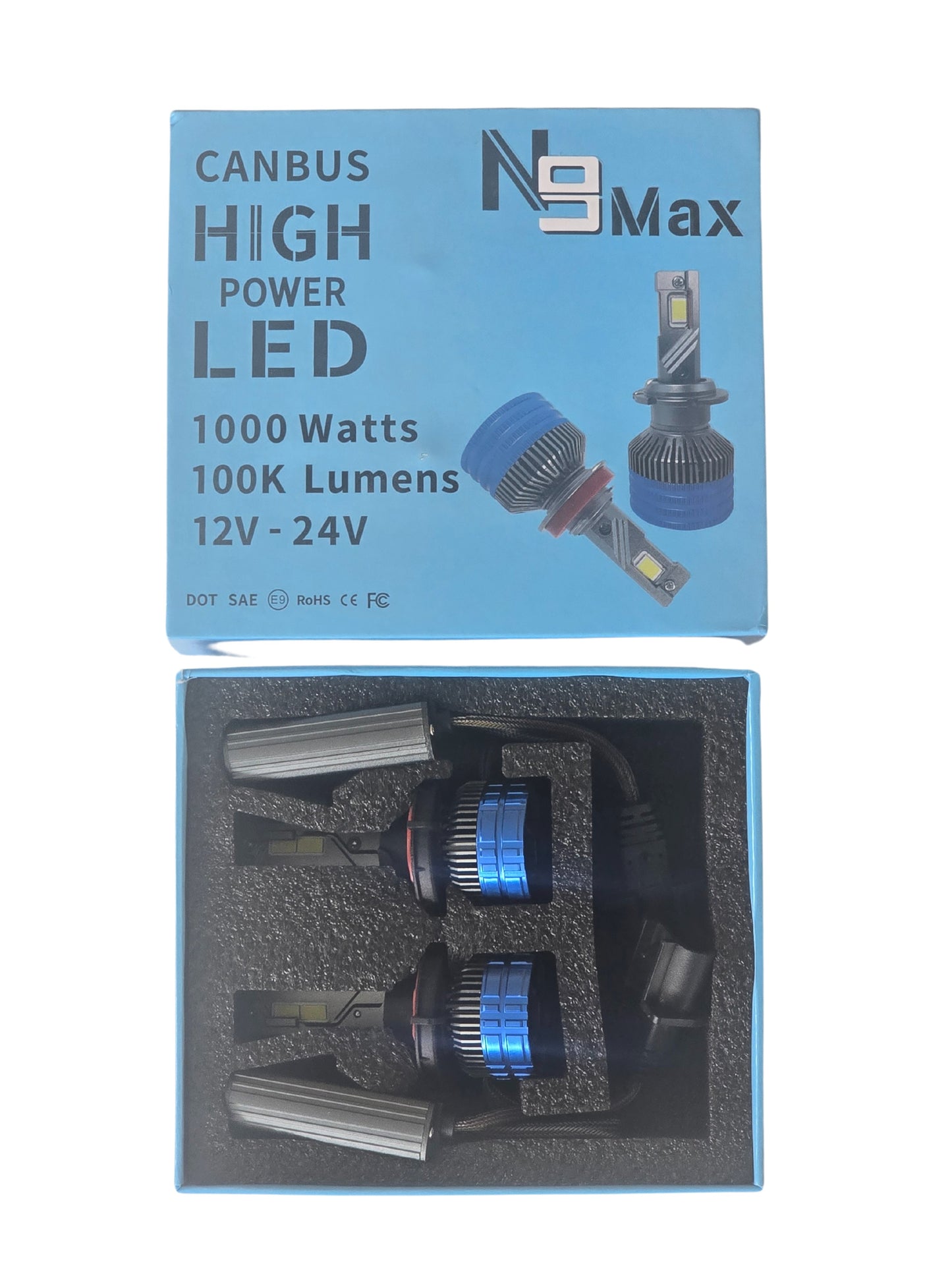 LED N9 MAX KIT H13 / 9008 HI/LOW 100K LUMENS CANBUS