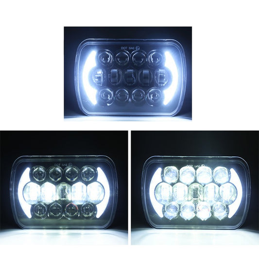 FOCOS DELANTEROS FULL LED LOW & HI FONDO NEGRO 85 WATTS