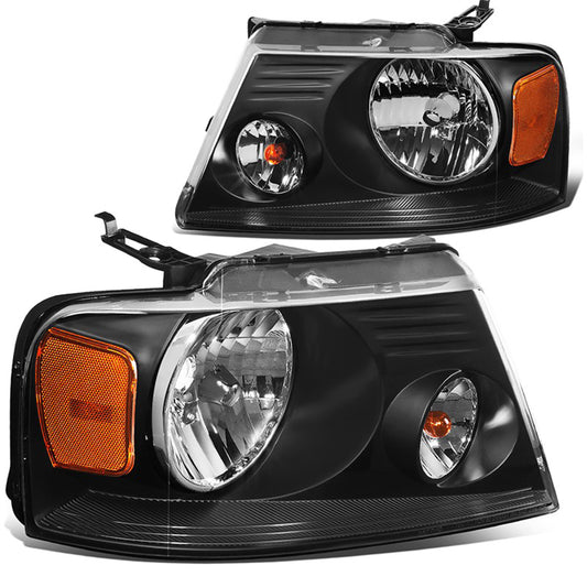 FORD F150 2004-2008 FOCOS DELANTEROS FONDO NEGRO