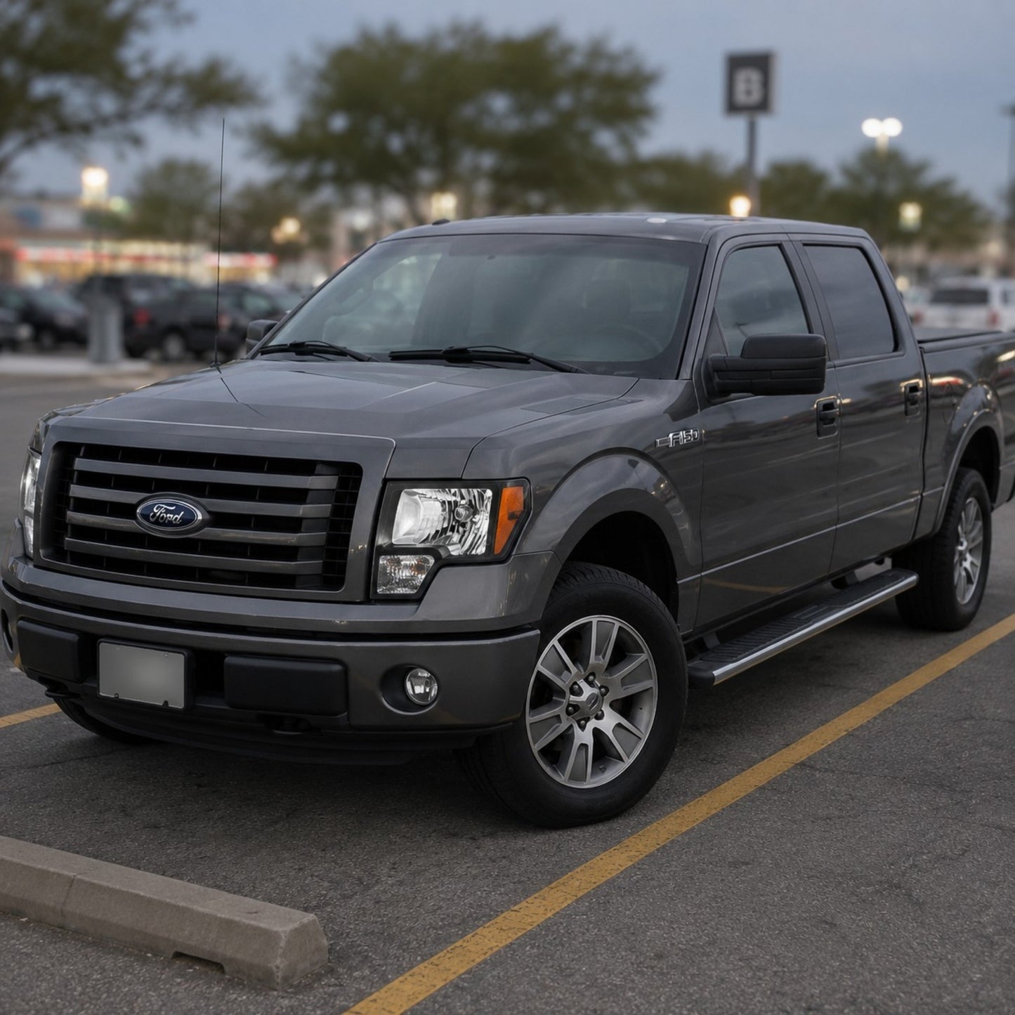 FORD F150 2009-2014 FOCOS DELANTEROS FONDO NEGRO