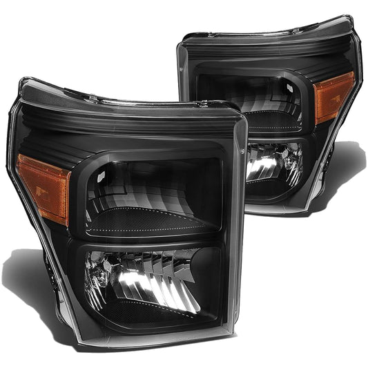 FORD F250 F350 F450 F550 2011-2016 FOCOS DELANTEROS FONDO NEGRO