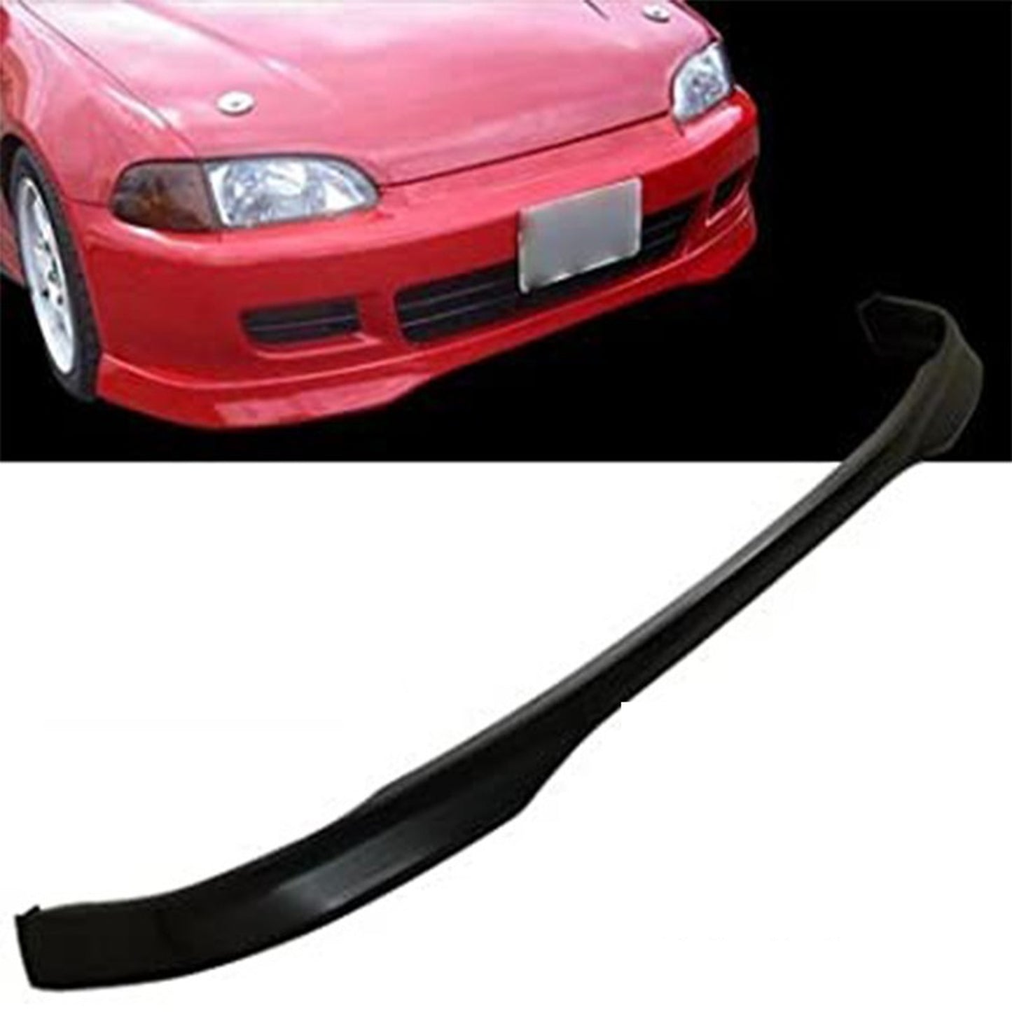 HONDA CIVIC 1992-1995 COUPE / HATCHBACK FRONT LIP TIPO R DE POLIURETANO