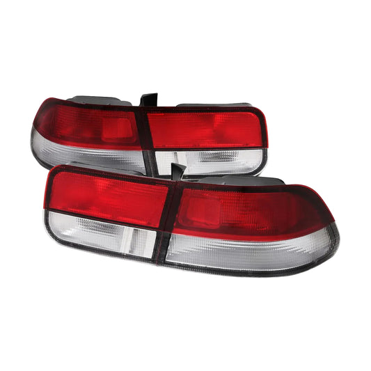 HONDA CIVIC 1996-2000 COUPE FOCOS TRASEROS ROJO Y CLEAR