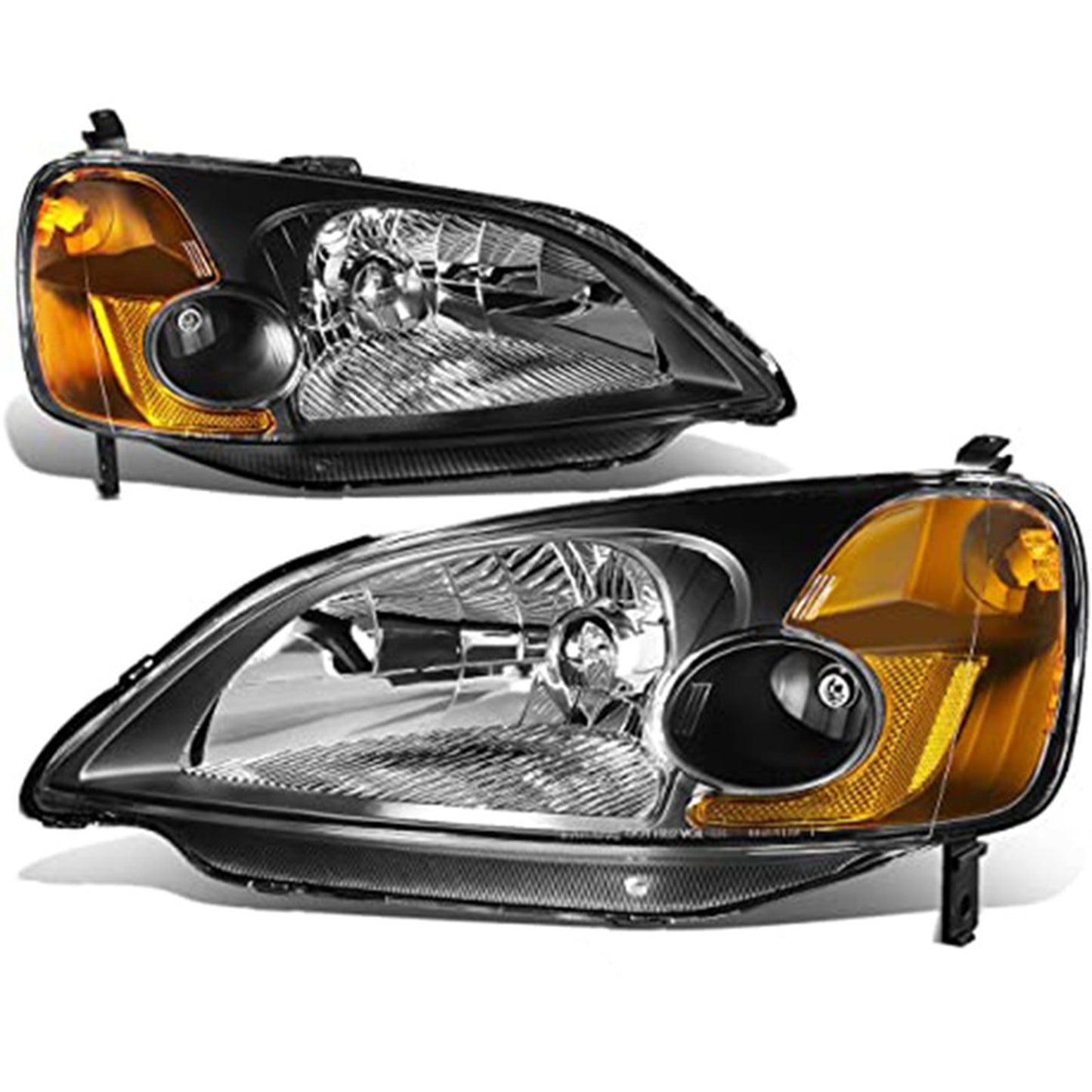 HONDA CIVIC 2001-2003 FOCOS DELANTEROS FONDO NEGRO