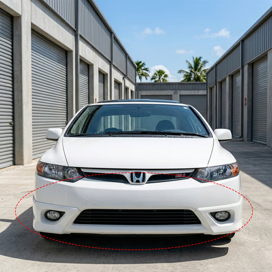 HONDA CIVIC 2006-2008 COUPE FRONT LIP ESTILO HFP DE FIBERGLASS