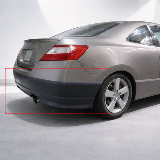 HONDA CIVIC 2006-2011 COUPE REAR LIP ESTILO HFP DE FIBERGLASS