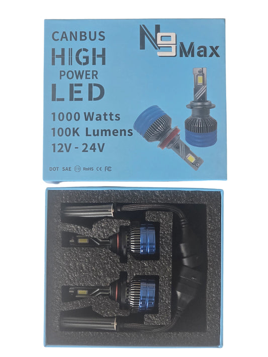 LED N9 MAX KIT 9005 / HB3 100K LUMENS CANBUS
