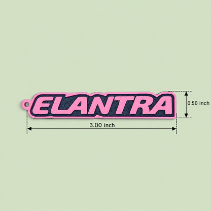 LLAVERO CUSTOM ELANTRA LOGO