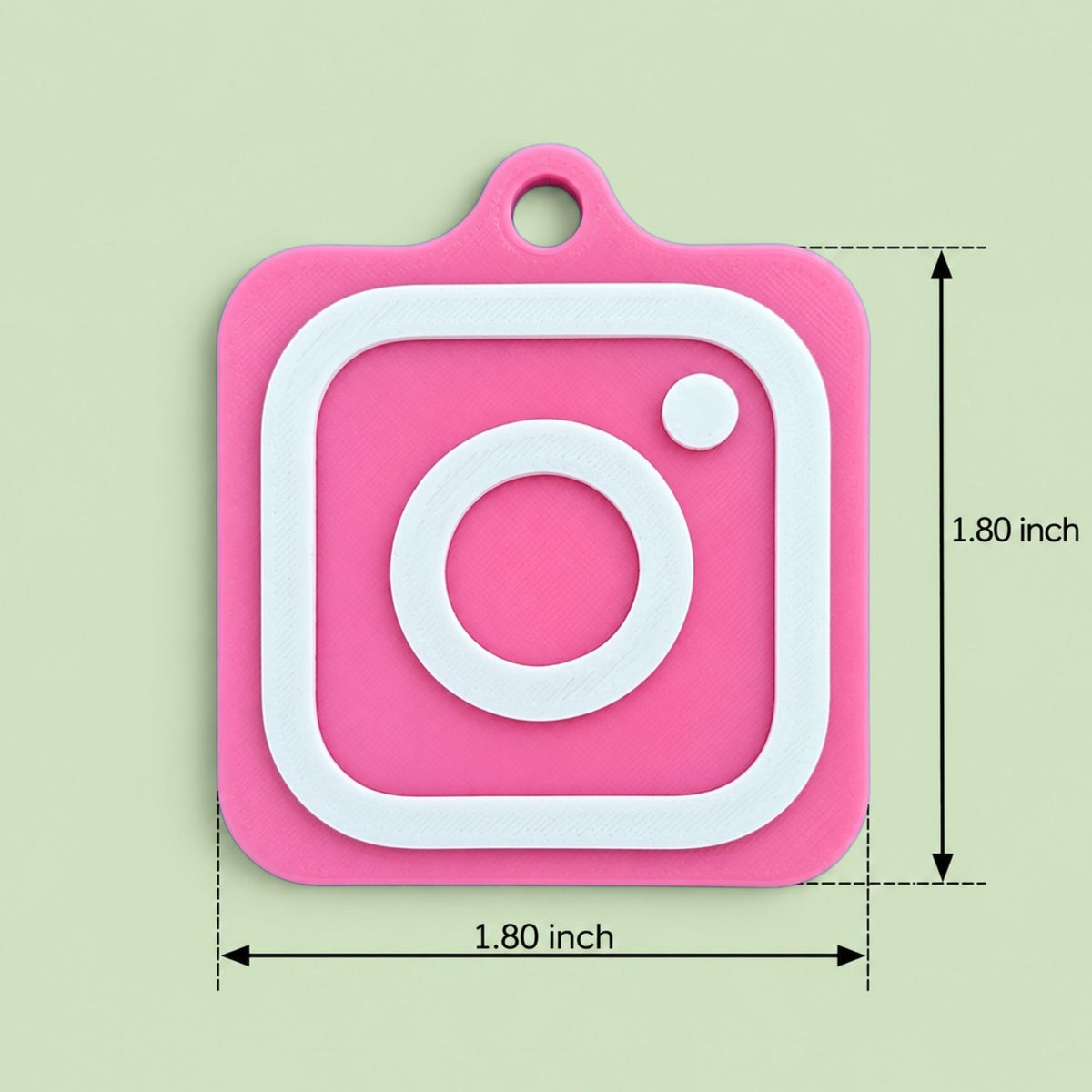 LLAVERO CUSTOM NFC INSTAGRAM LOGO