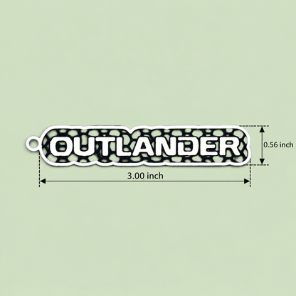 LLAVERO CUSTOM OUTLANDER LOGO