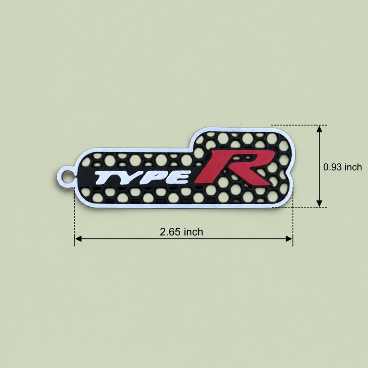 LLAVERO CUSTOM TYPE R LOGO