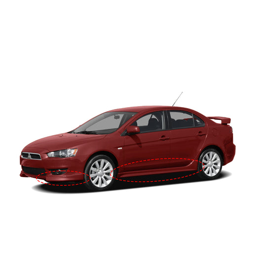 MITSUBISHI LANCER 2008-2015 BODY KIT ESTILO FABRICA DE FIBERGLASS