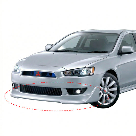 MITSUBISHI LANCER 2008-2015 FRONT LIP ESTILO ROAR DE FIBERGLASS