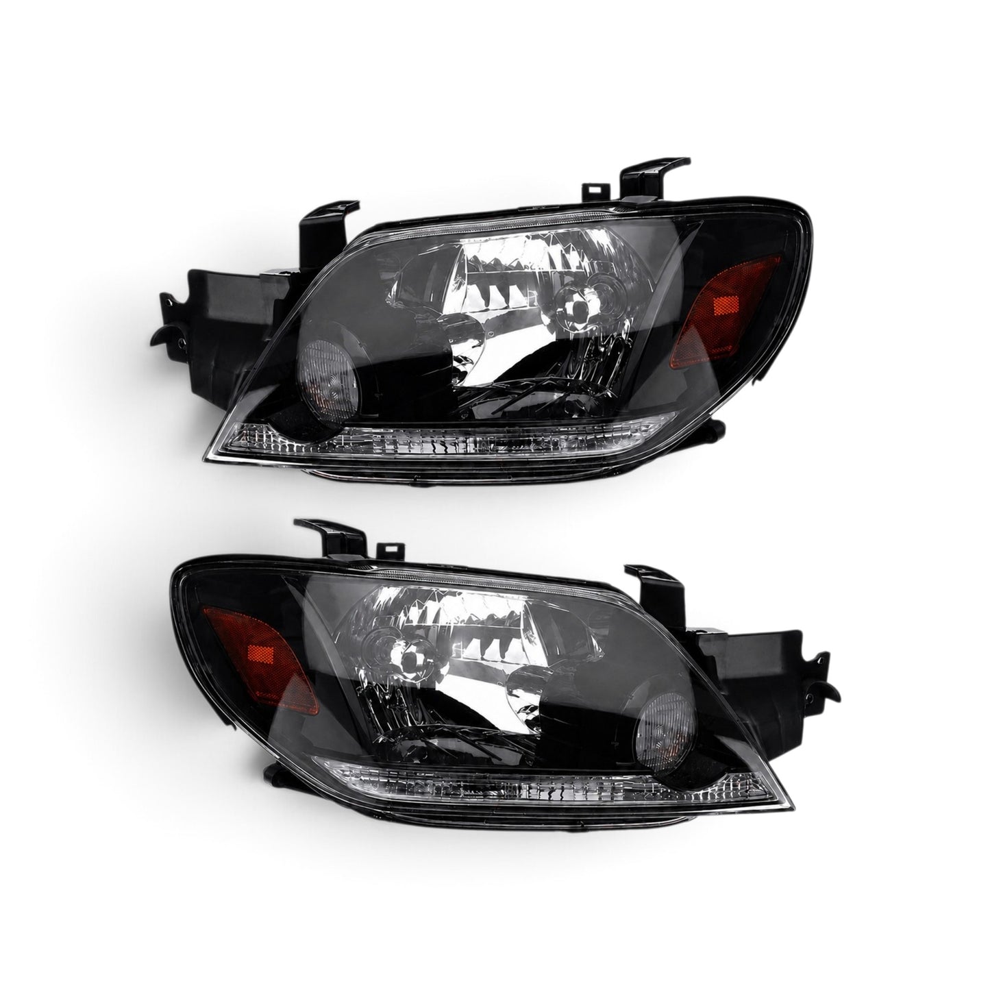 MITSUBISHI OUTLANDER 2003-2006 FOCOS DELANTEROS FONDO NEGRO