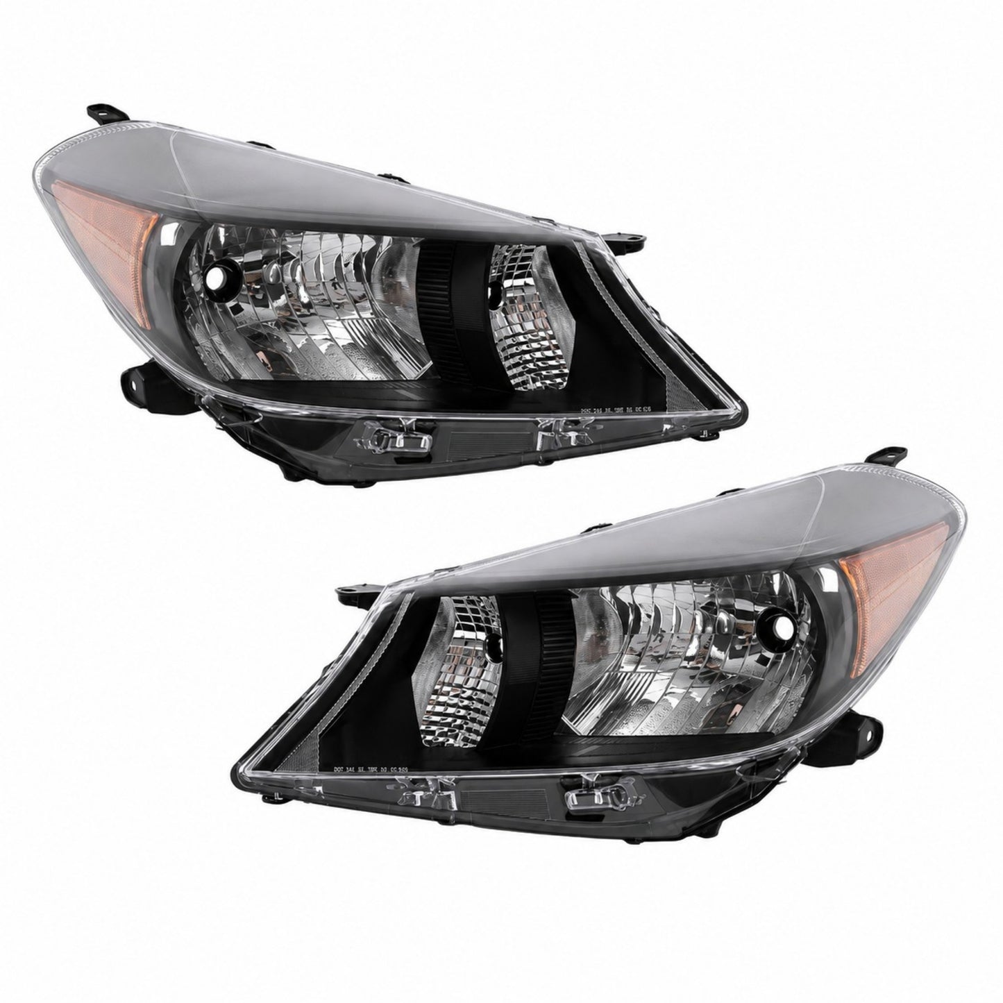 TOYOTA YARIS 2012-2014 HATCHBACK FOCOS DELANTEROS FONDO NEGRO