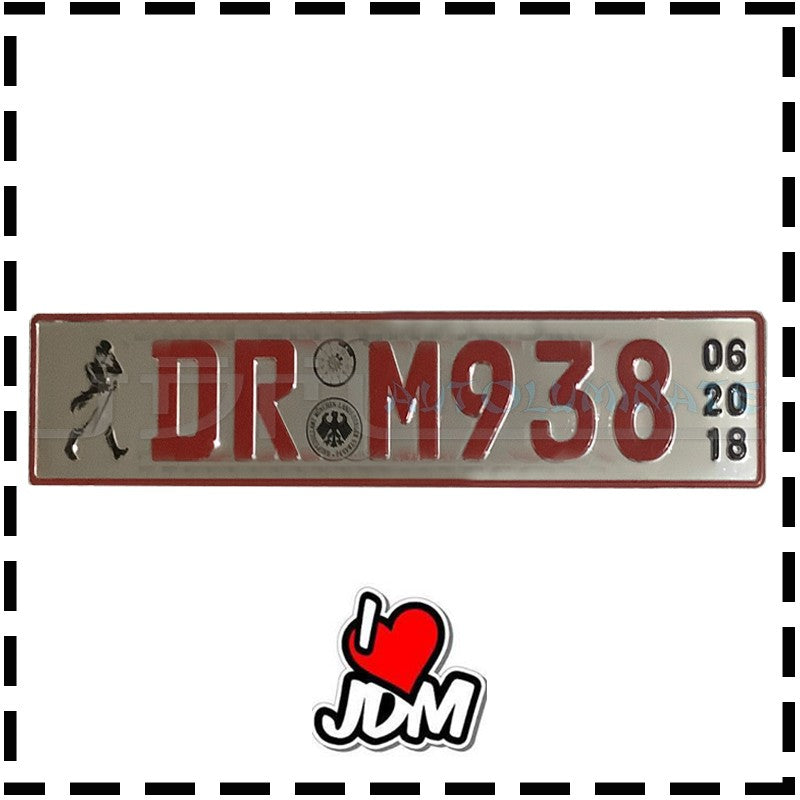 TABLILLA EUROPEA CROMO / NUMEROS EN ROJO