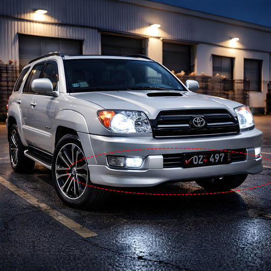 TOYOTA 4RUNNER 2003-2005 FRONT LIP DE FIBERGLASS