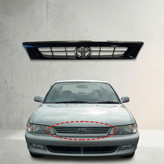 TOYOTA COROLLA 1993-1997 PARRILLA JAPONESA NEGRA CON LOGO OEM