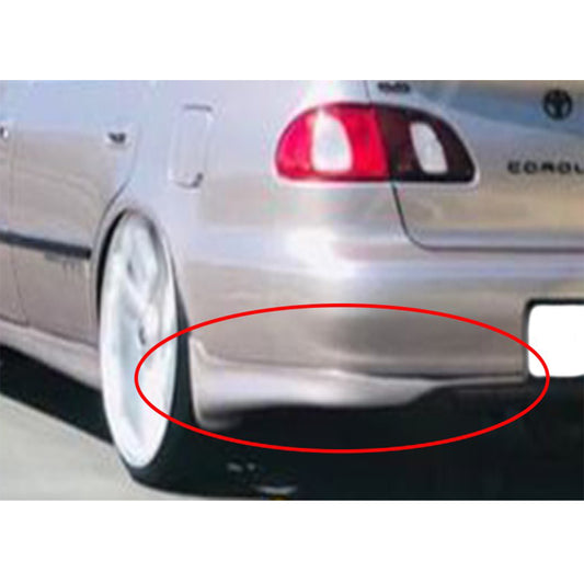 TOYOTA COROLLA 1998-2002 BOTITAS TRASERAS ESTILO TRD DE FIBERGLASS