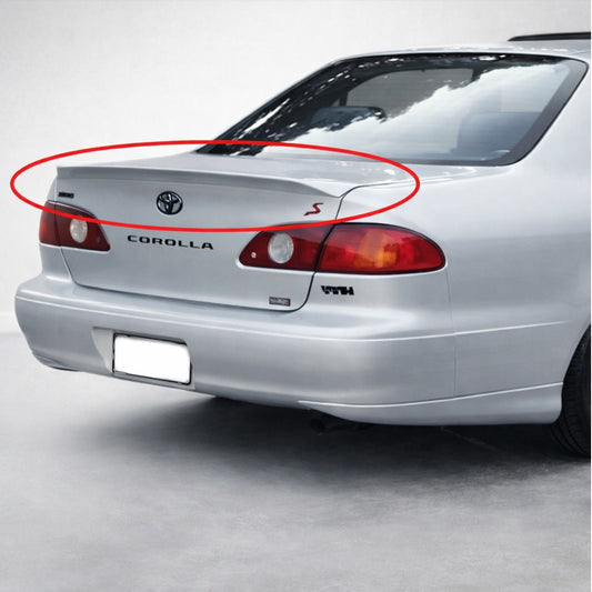 TOYOTA COROLLA 1998-2002 SPOILER ESTILO TRD DE FIBERGLASS