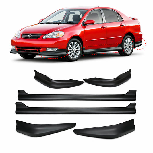 TOYOTA COROLLA 2003-2004 BODY KIT ESTILO FABRICA DE FIBERGLASS