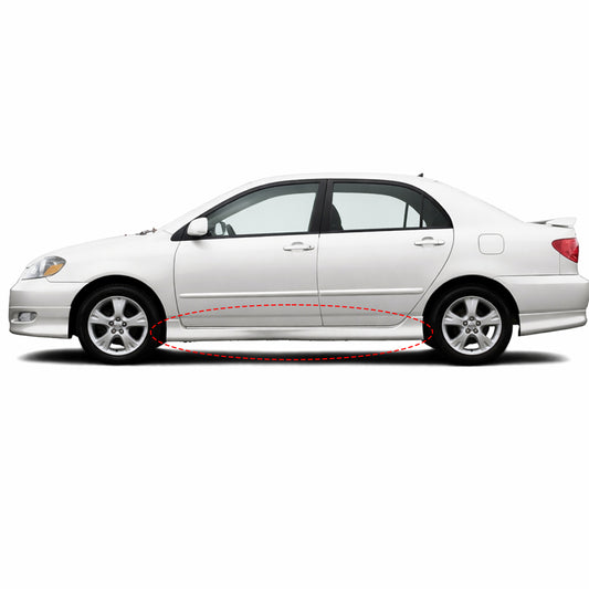 TOYOTA COROLLA 2003-2008 ESTRIBOS ESTILO FABRICA DE FIBERGLASS