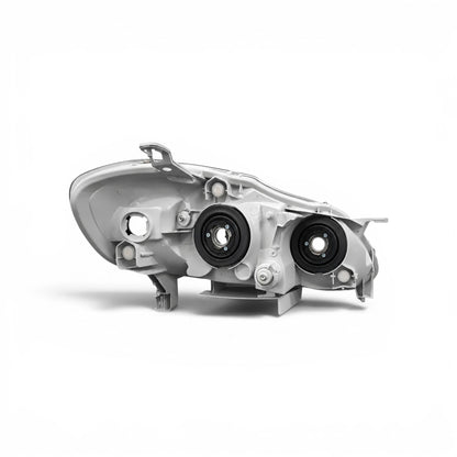 TOYOTA COROLLA 2003-2008 FOCOS DELANTEROS ANILLA CROMADA FONDO NEGRO