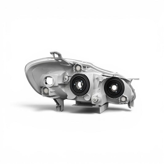 TOYOTA COROLLA 2003-2008 FOCOS DELANTEROS ANILLA CROMADA FONDO NEGRO