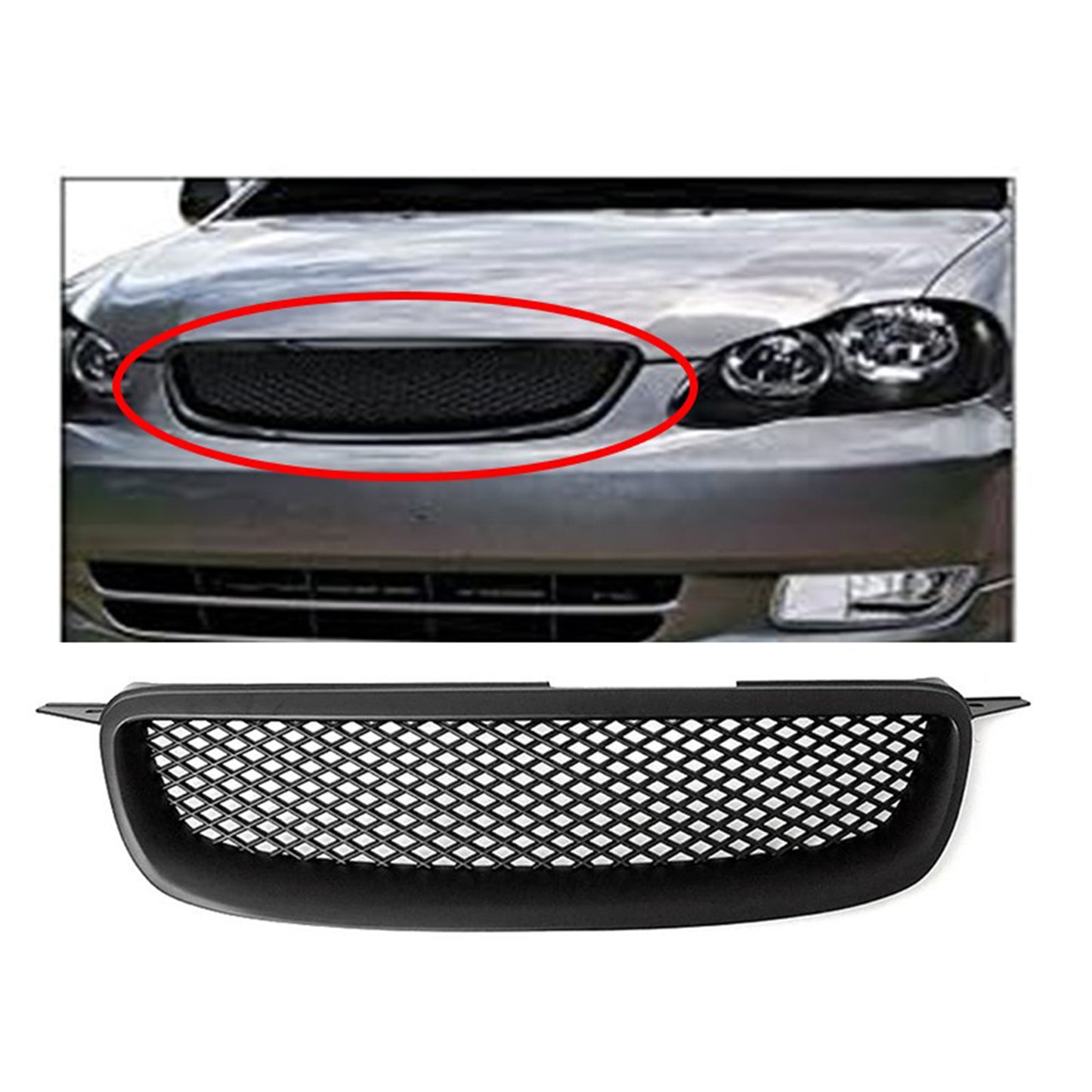 TOYOTA COROLLA 2003-2008 PARRILLA JAPONESA TRD NEGRA