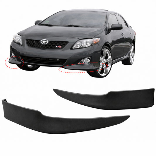 TOYOTA COROLLA 2009-2010 BOTITAS DELANTERAS ESTILO FABRICA DE FIBERGLASS