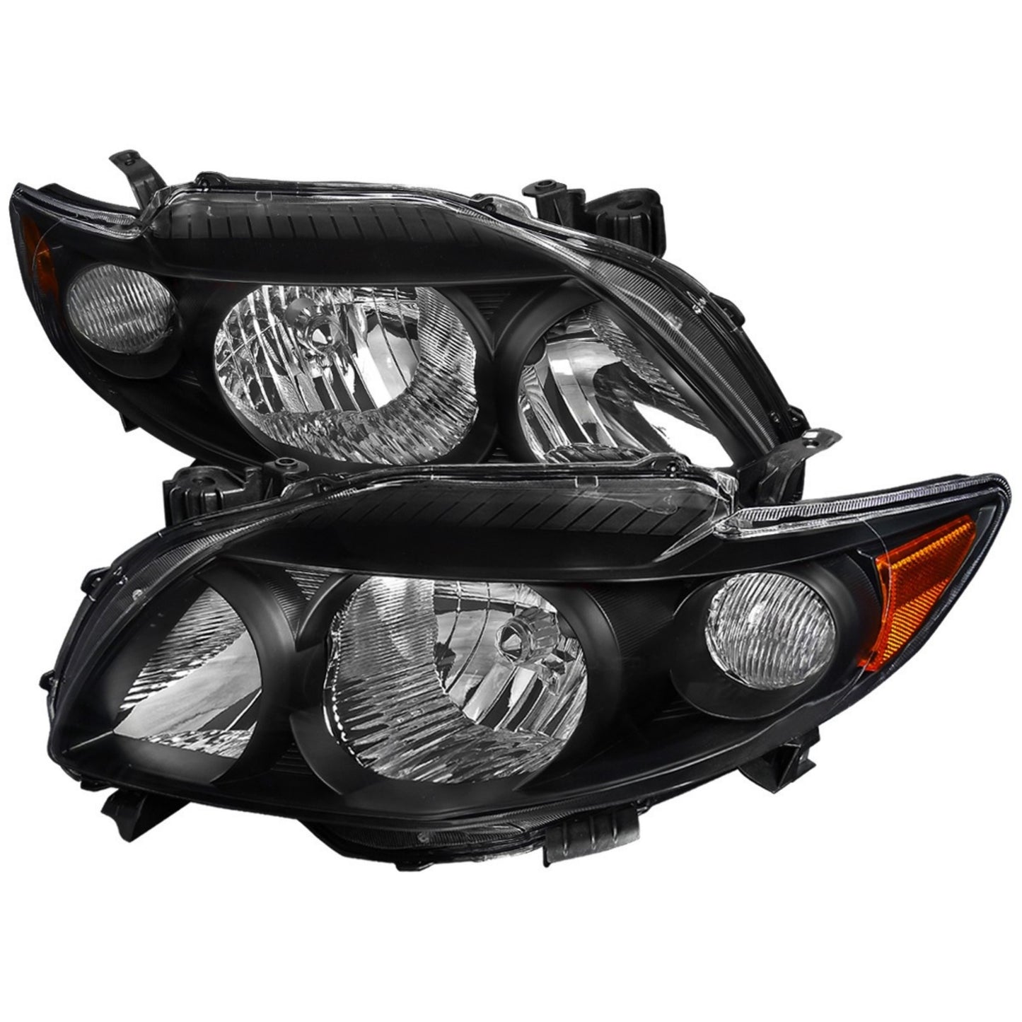 TOYOTA COROLLA 2009-2010 FOCOS DELANTEROS FONDO NEGRO