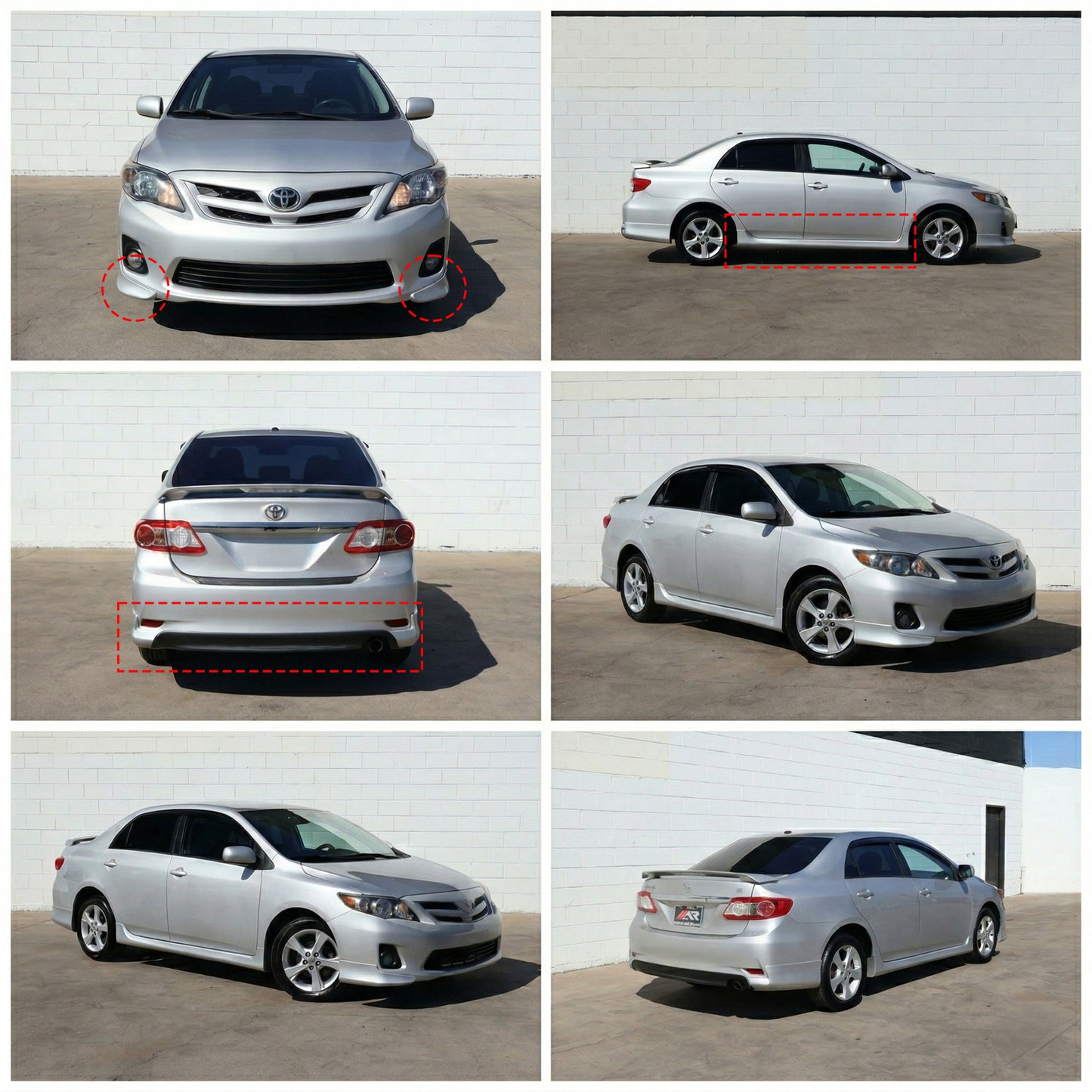 TOYOTA COROLLA 2011-2013 BODY KIT ESTILO FABRICA DE FIBERGLASS