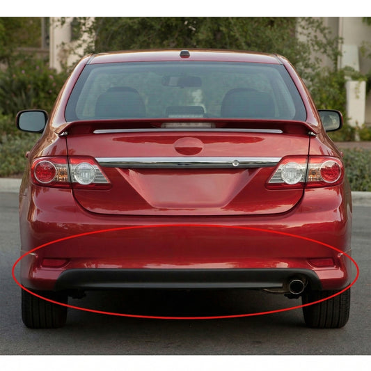 TOYOTA COROLLA 2011-2013 REAR LIP ESTILO FABRICA DE FIBERGLASS