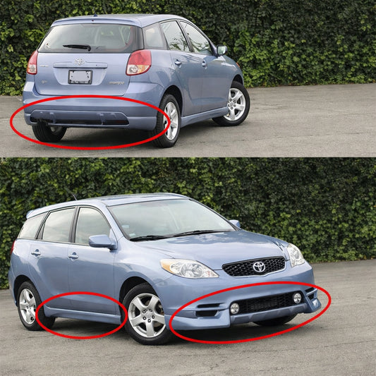 TOYOTA MATRIX 2003-2004 BODY KIT ESTILO FABRICA DE FIBERGLASS
