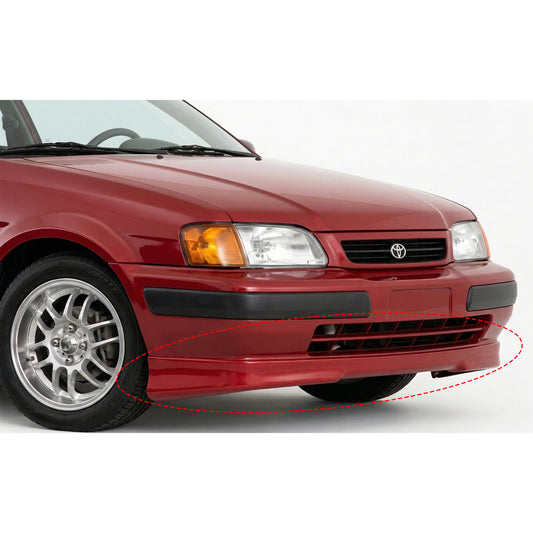 TOYOTA TERCEL 1995-1997 FRONT LIP ESTILO FABRICA DE FIBERGLASS