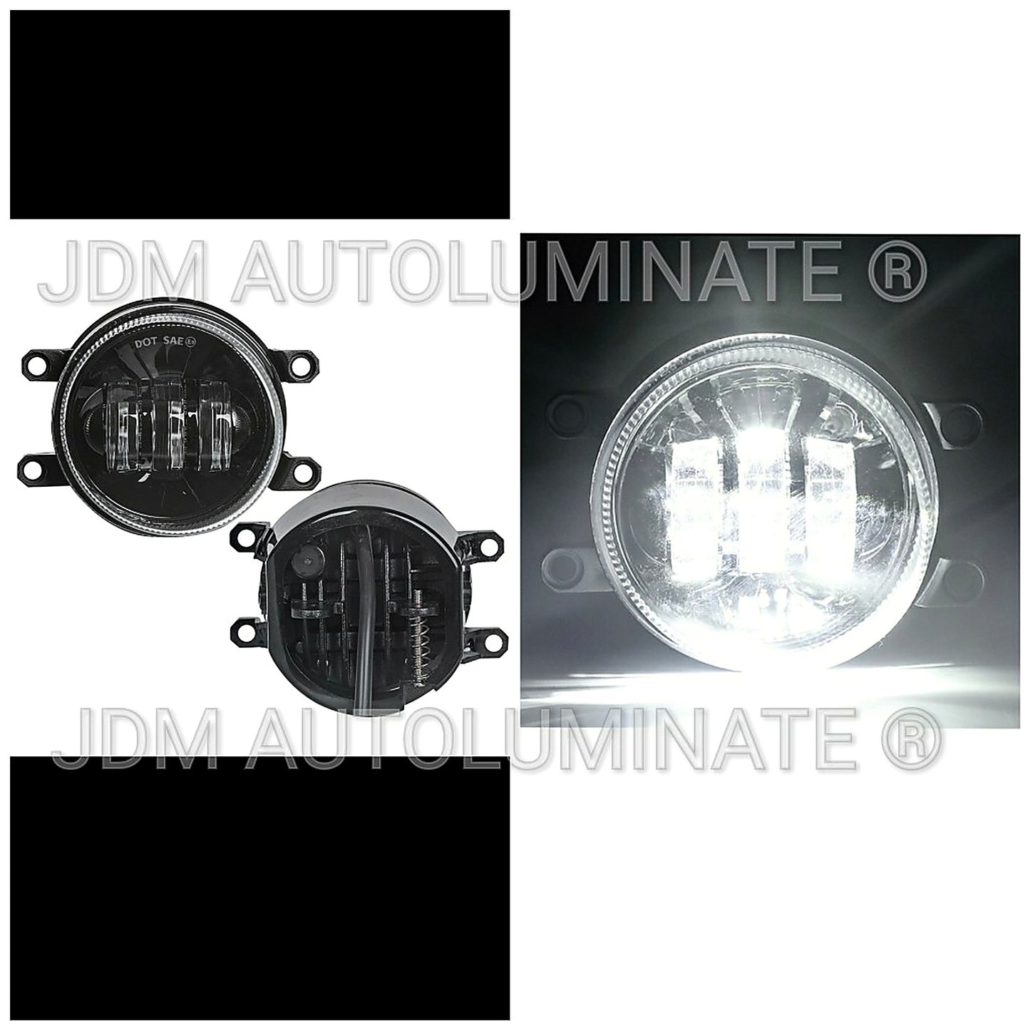 TOYOTA VARIOS MODELOS 2006-2024 3-LED FOG LIGHTS
