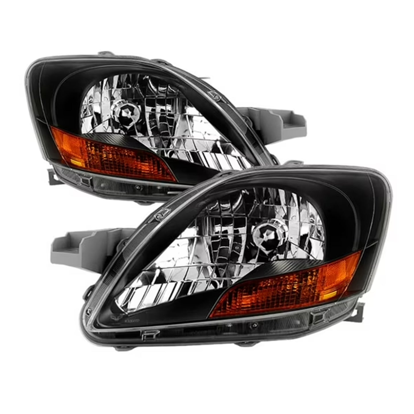 TOYOTA YARIS 2007-2012 SEDAN FOCOS DELANTEROS FONDO NEGRO