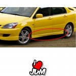 MITSUBISHI LANCER 2004-2006 ESTRIBOS ESTILO RALLIART EN FIBER GLASS