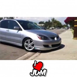 MITSUBISHI LANCER 2004-2006 FRONT LIP ESTILO RALLIART EN FIBER GLASS